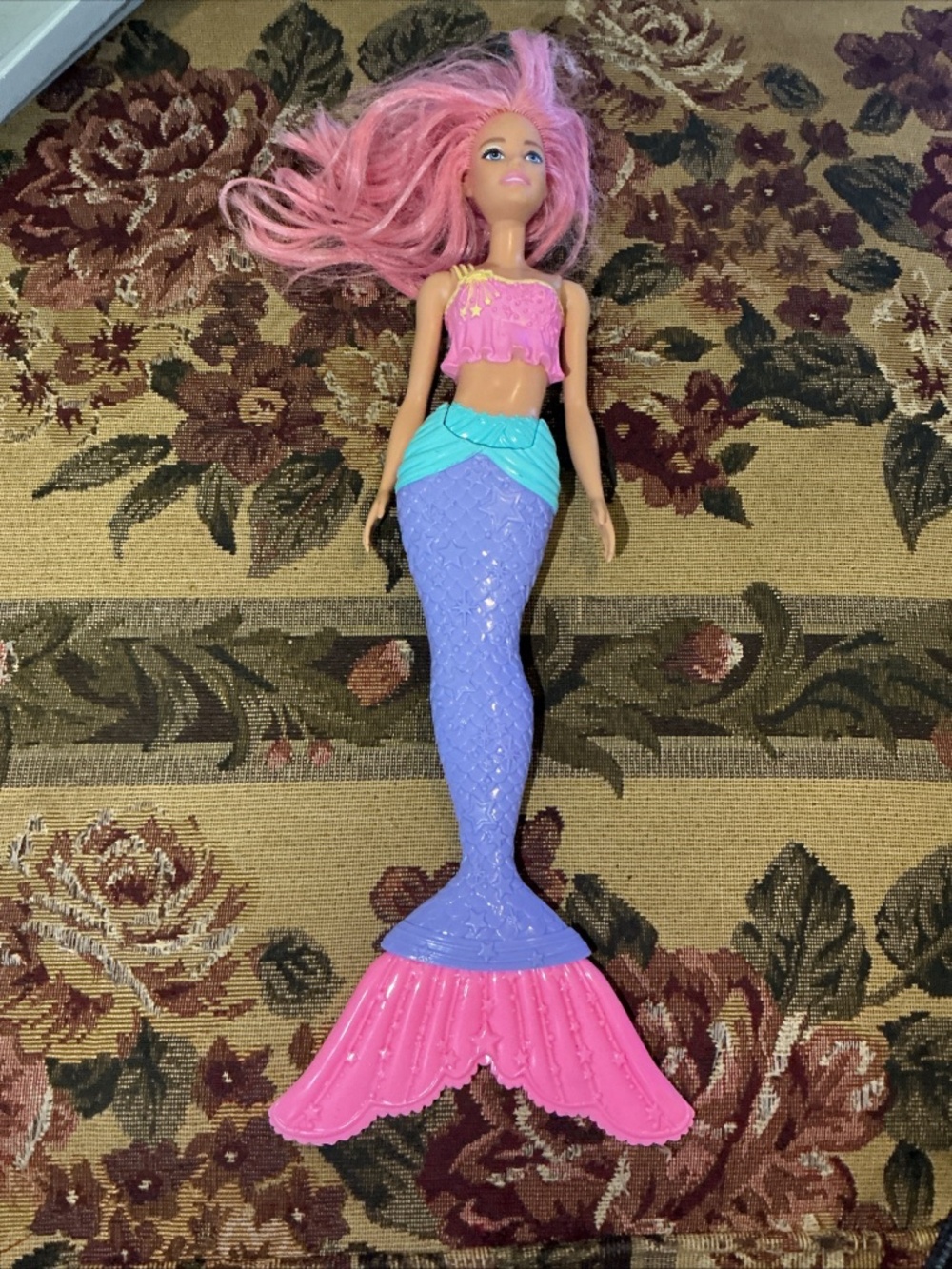 Mattel Barbie Dreamtopia Mermaid 13” Doll - Pink Hair And Blue Crown